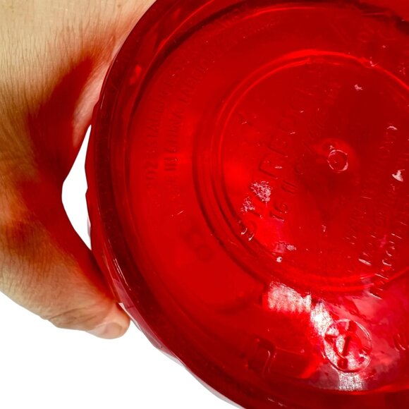 Starbucks Poinsettia Red Prism Tumbler Set With Lids Straws 16 Oz & 24 Oz - Picture 11 of 16